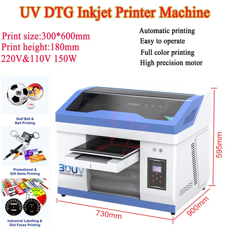 Uv Flatbed Printer - Stampante Inkjet UV DTG Automatica LY