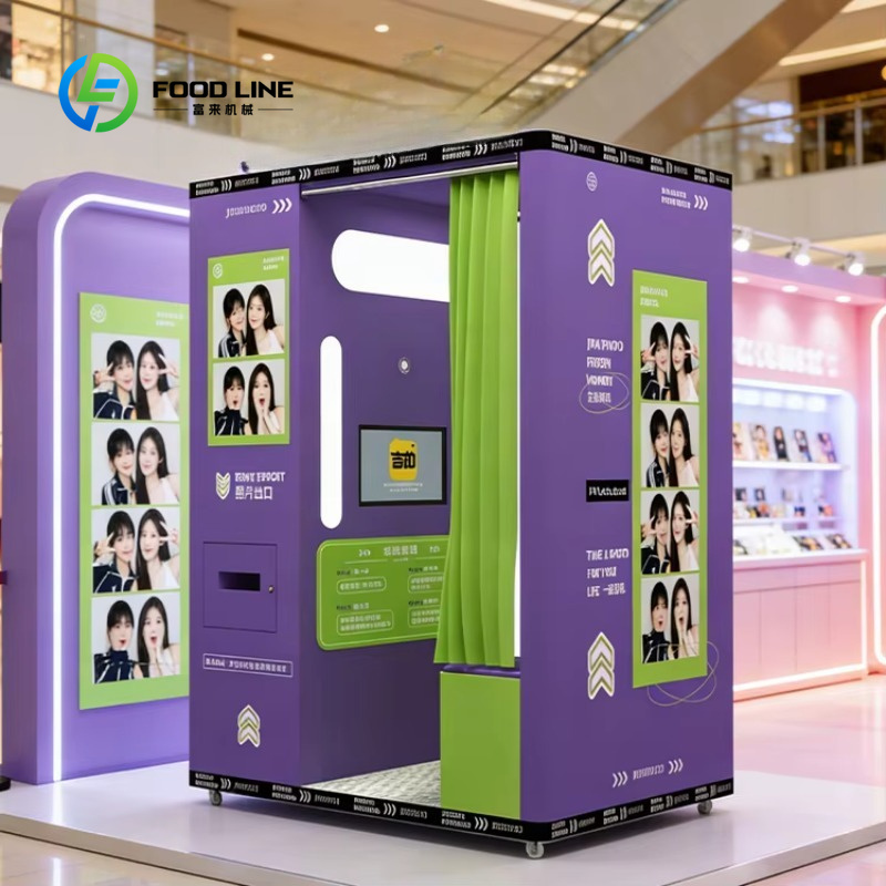 Commercial Photo Printing Kiosk - Cabina fotografica personalizzata in stile sportivo,