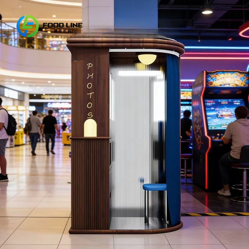 Commercial Photo Printing Kiosk - Cabina fotografica personalizzata con design vintage