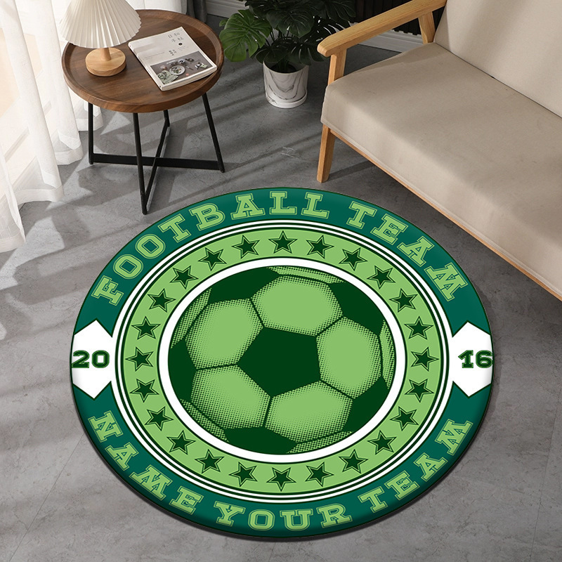 Tema calcio Tappeto rotondo St - Commercial Printing & Packaging Pvt Ltd recensione e prezzo